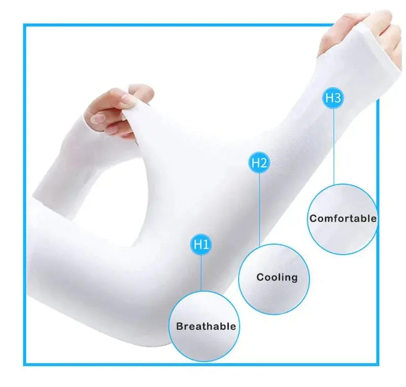 1Pair  Compression Arm Sleeves for Men and Women-Football Sleeves,Covers for Sun Protection,Volleyball,Working Out - Nova Trendz