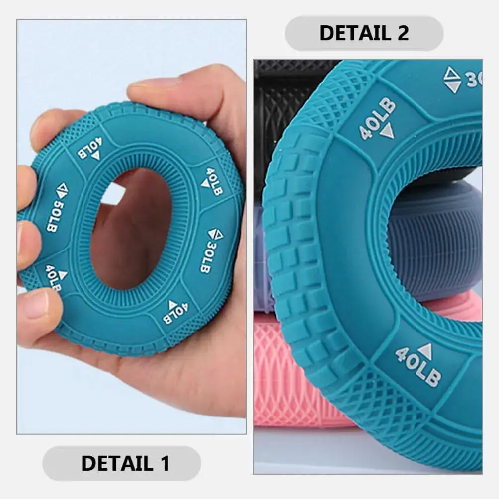 Octagonal Grip Ring Resistance Silicone Hand Exerciser Arm Strength Training Equipment Non-Slip Home Gym Fitness Workout Tool Nova Trendz
