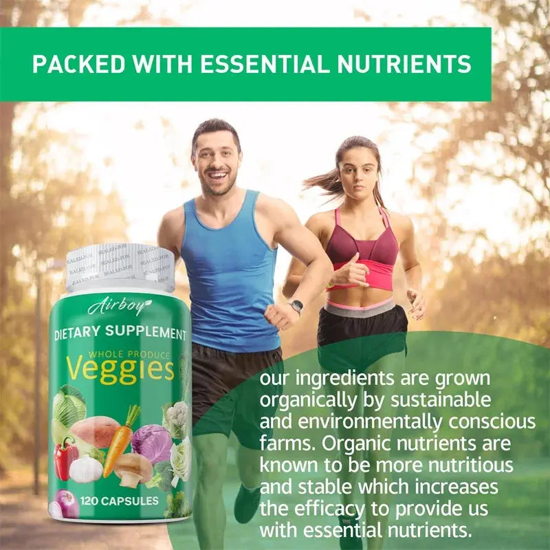 Veggies Supplement Filled with Vitamins and Minerals Promote Antioxidants Increase Immune Defense Nova Trendz