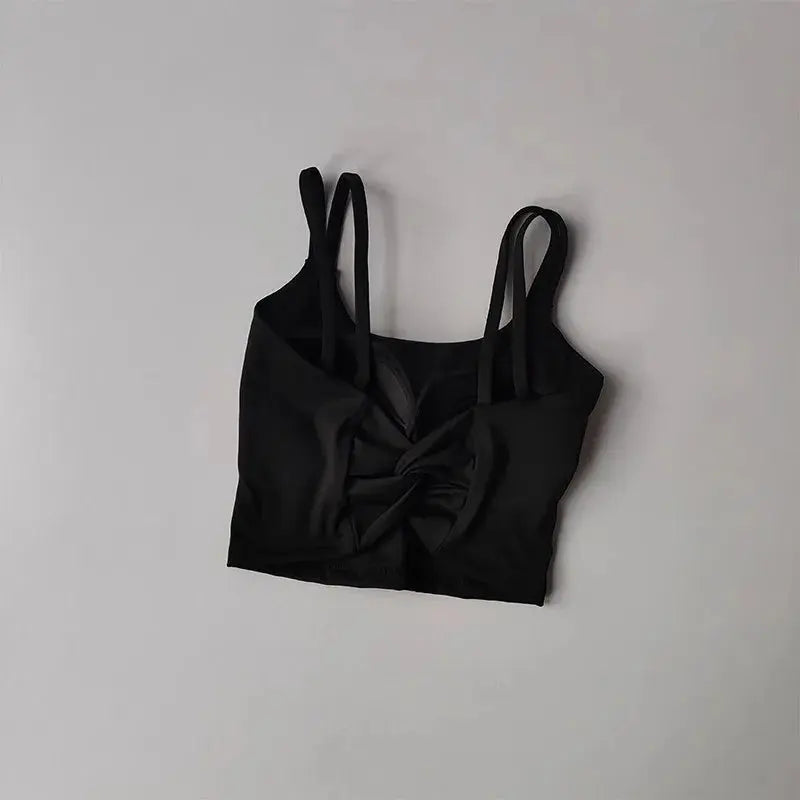 Women's Sports Bras Fitness Top, Sexy Lingerie, Push Up Fixed Pad, Yoga Bra, Back knotted Underwear, Running Vest, Gym Tops - Nova Trendz