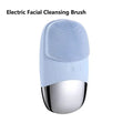 Electric Facial Cleansing Brush Silicone Sonic Face Cleaner Deep Pore Cleaning Skin Massage Intelligent Cleansing Brush Device - Nova Trendz