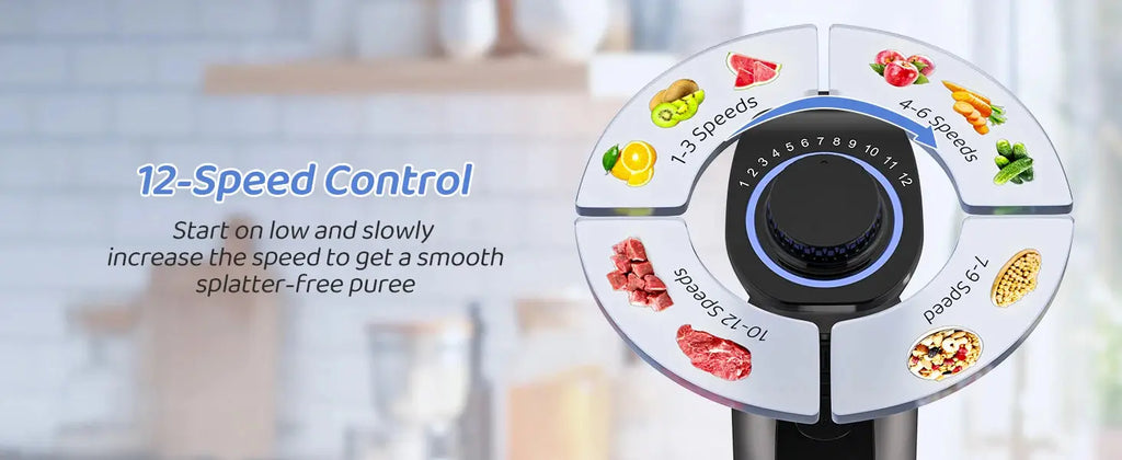 1000 Watt Powerful Handheld Immersion Blender, Vegetable Meat Immersion Egg Beater For Smoothies, Sauces, Baby Food Soups Nova Trendz