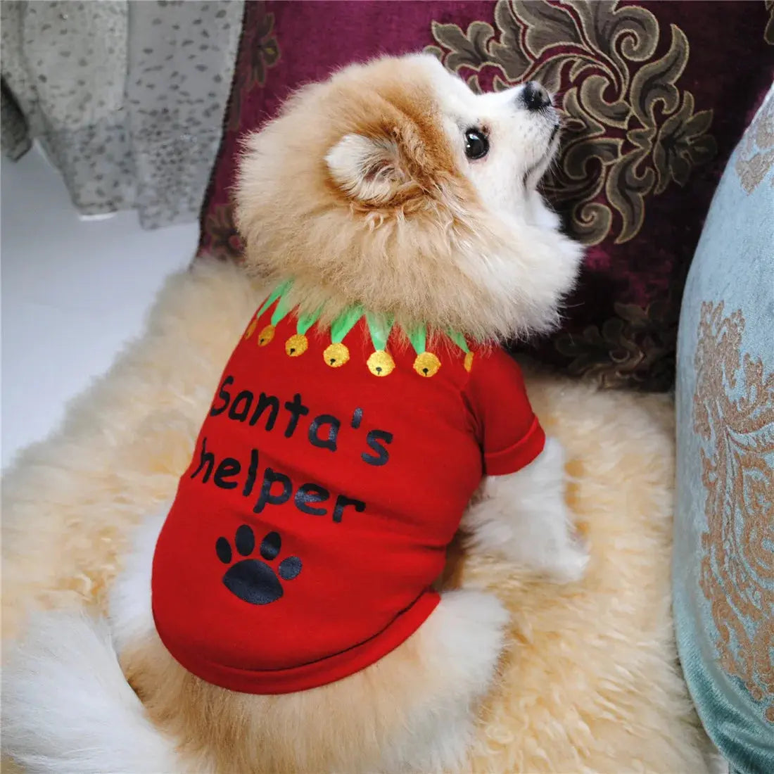 Christmas Dog Clothes New Year Pets Dogs Clothing For Small Medium Dogs Costume Chihuahua Pet Shirt Warm Dog Clothing Yorkshire Nova Trendz