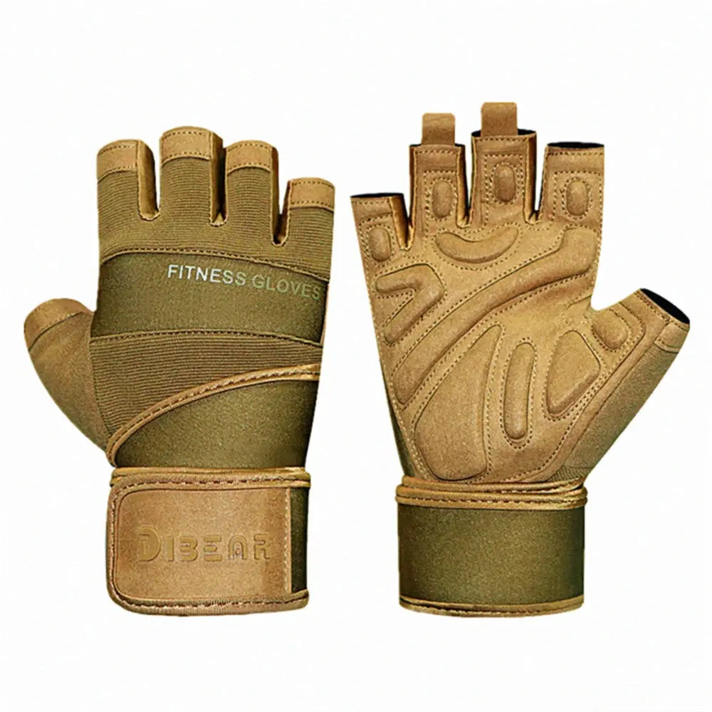 Half Finger Bodybuilding Gym Gloves Weightlifting Dumbbell Kettlebell Training Workout Fitness Gloves For Man  Women Nova Trendz