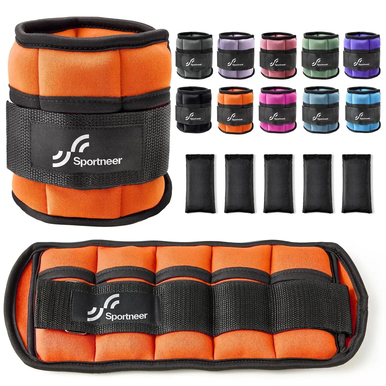 Sportneer Adjustable Ankle Weights 1Pair 10lb Leg Weight Straps for Women Men Weighted Ankle Weights Set for Gym Fitness Workout Nova Trendz