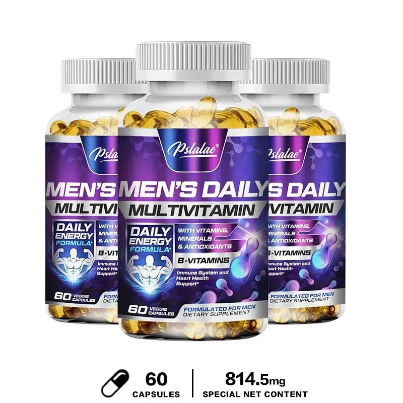 Men's Daily Multivitamin Supplement - Provides Cognitive Brain Health, Energy and Stamina, and Muscle Mass Vegan Nova Trendz