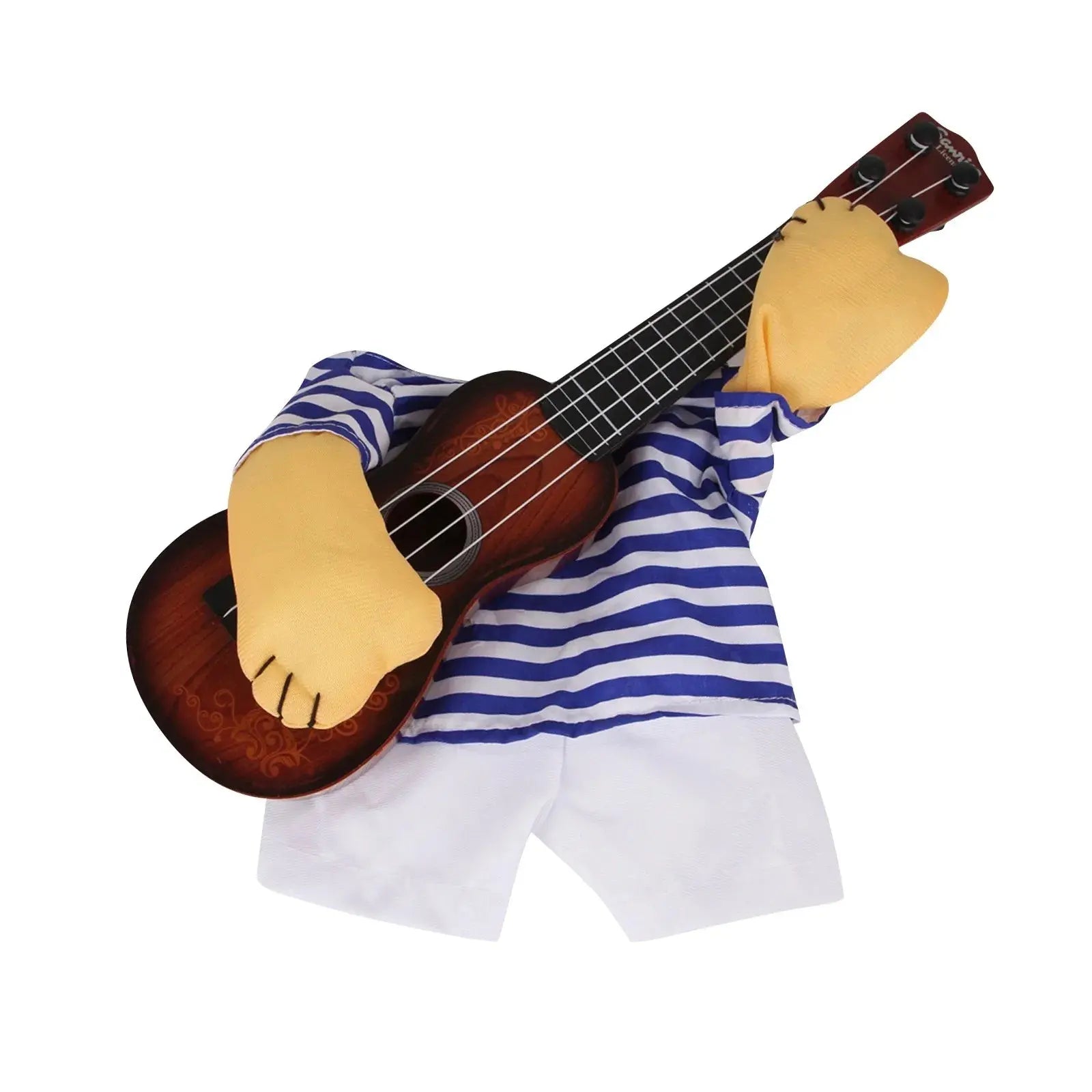 Pet Guitar Costume Funny Dog Costumes Guitarist Player Halloween Christmas Cosplay Party Dog Cat Clothes Dressing Up Outfits - Nova Trendz