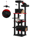 184cm Large Cat Tree and Tower for Indoor Cats With Sisal-Covered Scratching Posts Spacious Hammock Padded Perches and Condos Nova Trendz