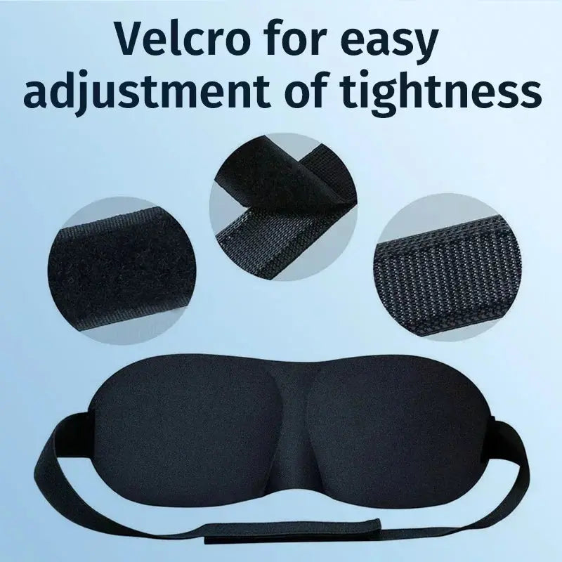 3D Eyepatch Eye Mask for Sleeping Contoured Cup Blindfold Concave Molded Night Sleep Face Masks Block Out Light with Women Men Nova Trendz