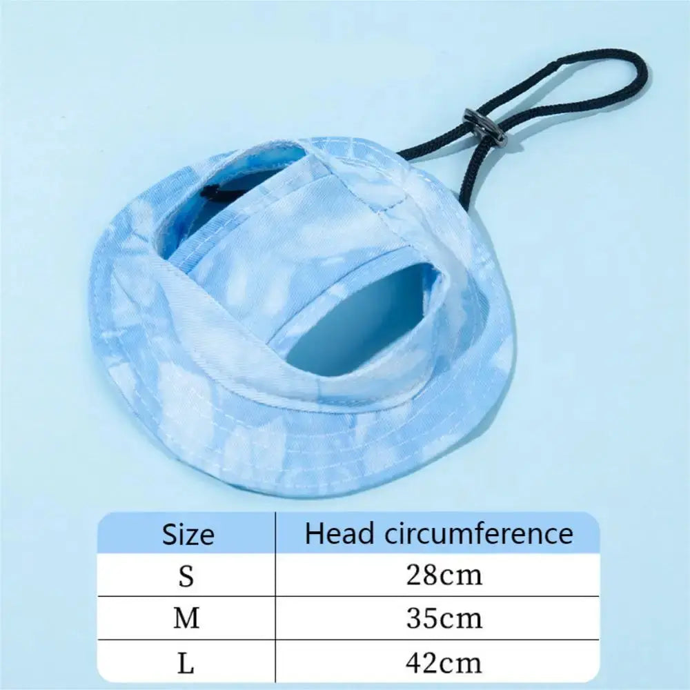 Pet Hat with Ear Holes Summer Outdoor Cute Dog Cat Hat Colorful Adjustable Baseball Cap for Small Medium Dogs Cats Pet Supplies Nova Trendz