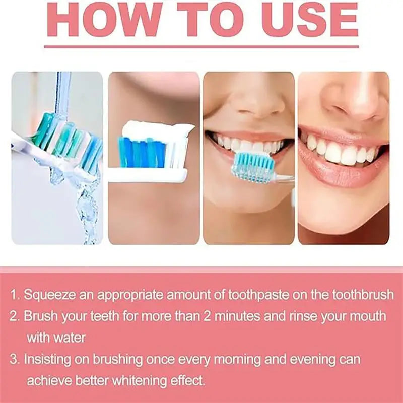 SP-8 Probiotic Toothpaste for Oral Care Whiten Clean Removes Stains Fresh Breath Formula with Lactobacillus & Sodium Saccharin