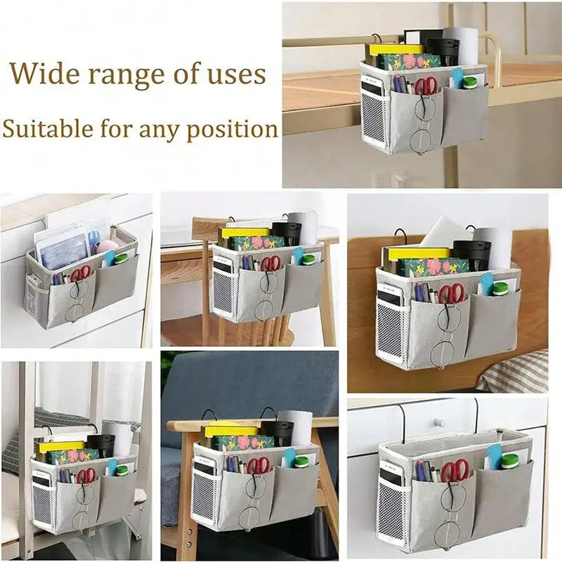 Baby Bedroom Bed Storage Organizer Bedside Storage Rack Dormitory Storage Basket Bedside Hanging Basket Bedside Storage Basket - Nova Trendz