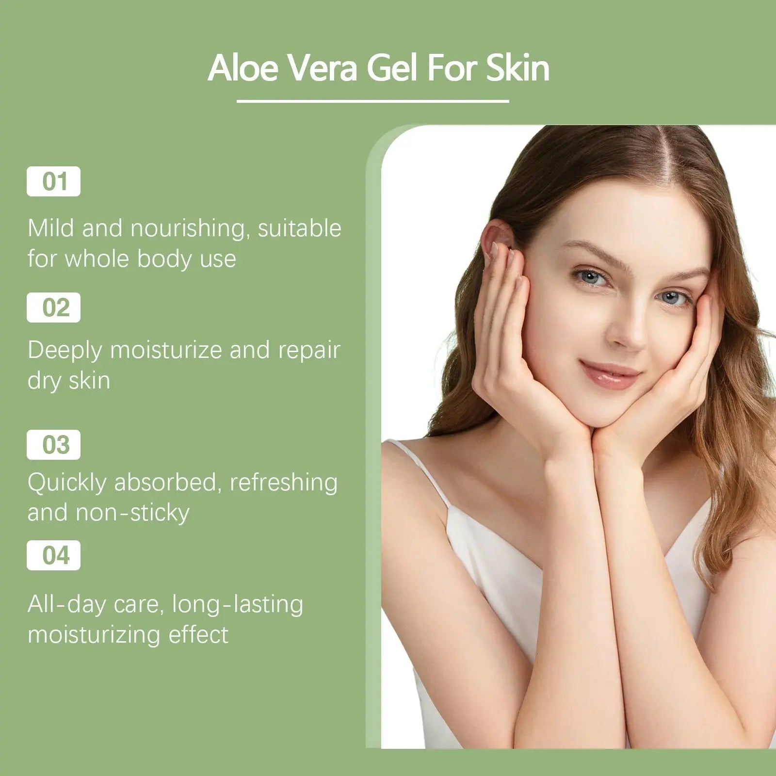 Aloe Vera Gel Pore Shrinking Oil Control Ance Remover Moisturizing Brighten Anti-Aging Facial Essence Beauty Skin Care Products Nova Trendz