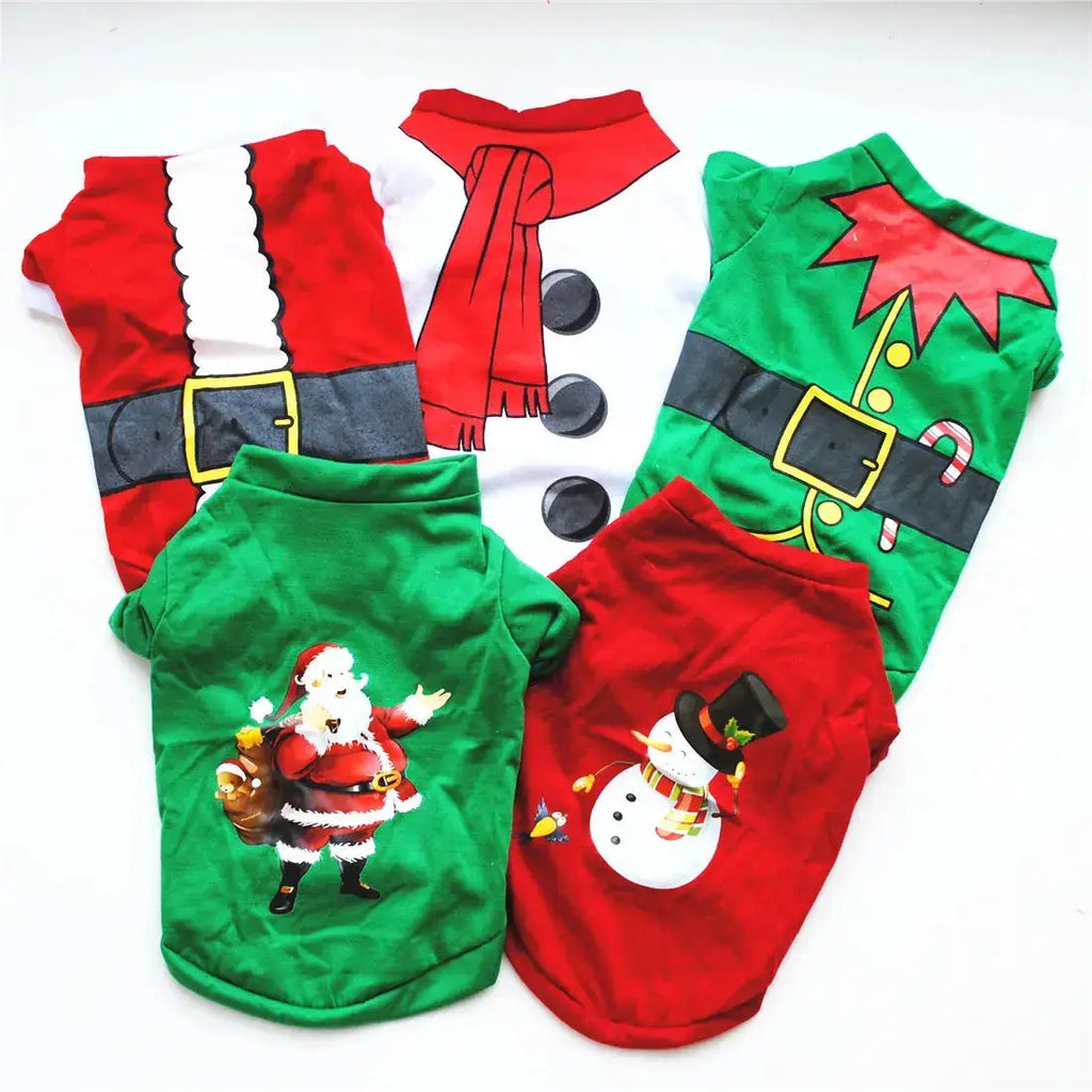 Christmas Dog Clothes New Year Pets Dogs Clothing For Small Medium Dogs Costume Chihuahua Pet Shirt Warm Dog Clothing Yorkshire Nova Trendz