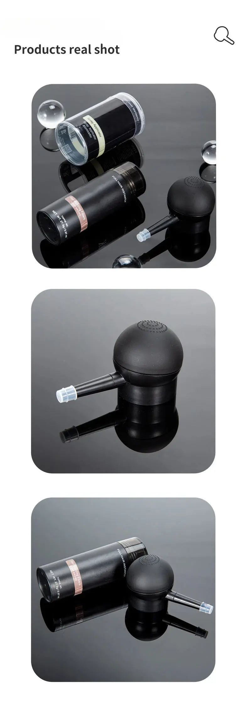 Nozzle Spray Applicator Pump Tool and Sevich Easy Usage Hair Building Fiber Powders New Package for T-27.5g Bottle Nova Trendz