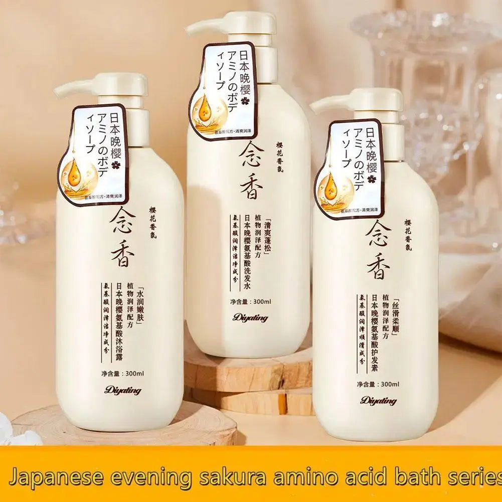 3 Pack  Shampoo And Conditioner & Body Wash Set,  Evening Shampoo, Thick Smooth Hair Nova Trendz