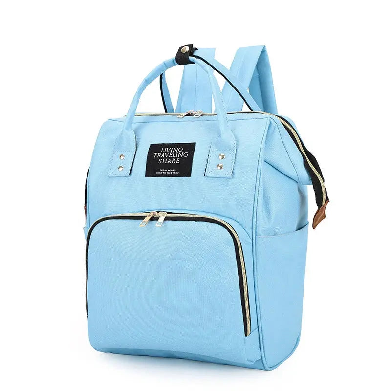 Large Capacity Canvas Mummy Bag Multifunctional Baby Bottle Thermal Insulation Travel Storage Bag Fashion Mummy Bag Hanging Bag Nova Trendz
