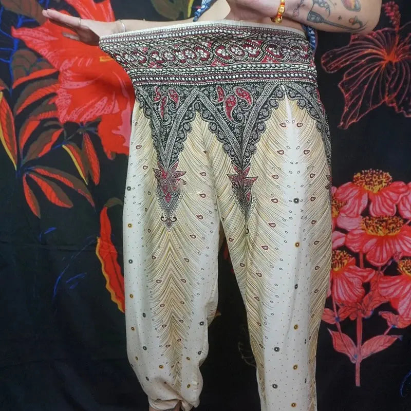 Yoga Pants Women Hippie Harem Printed Leggings Boho High Waisted Pantalone De Mujer Cintura Alta Calca Feminina Beach - Nova Trendz