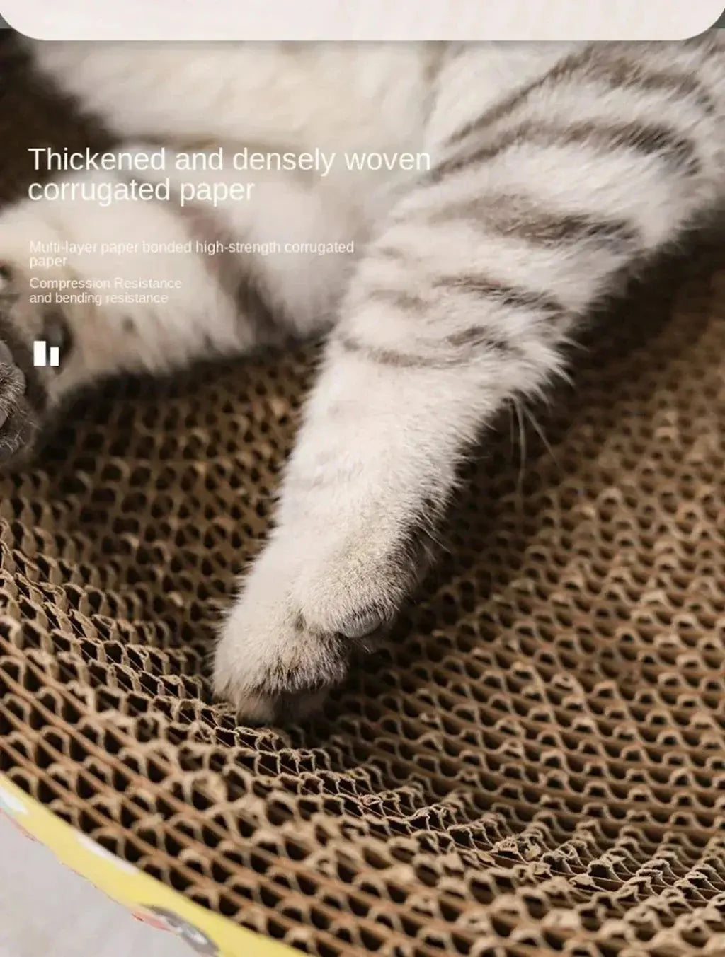 Cat Scratching Board Protect Furniture Grinding Claw Toys Oval Corrugated Paper Wear-resistant Cat Nest Cat Accessories - Nova Trendz
