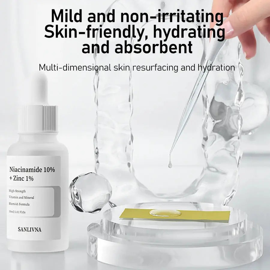 AHA 30%+BHA 2% Exfoliating Face Salicylic Acid Serum 10% Niacinamide + 1% Zinc, 10% Hexapeptide Serum Moisturizing Face Skincare Nova Trendz