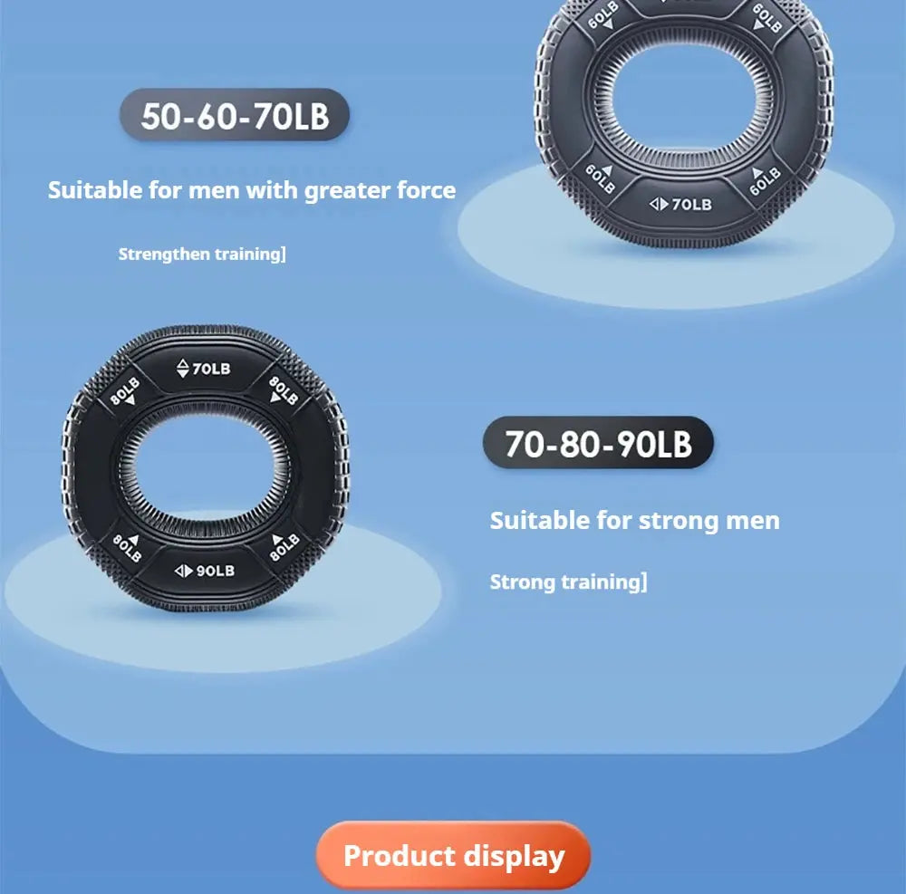 Octagonal Grip Ring Resistance Silicone Hand Exerciser Arm Strength Training Equipment Non-Slip Home Gym Fitness Workout Tool Nova Trendz