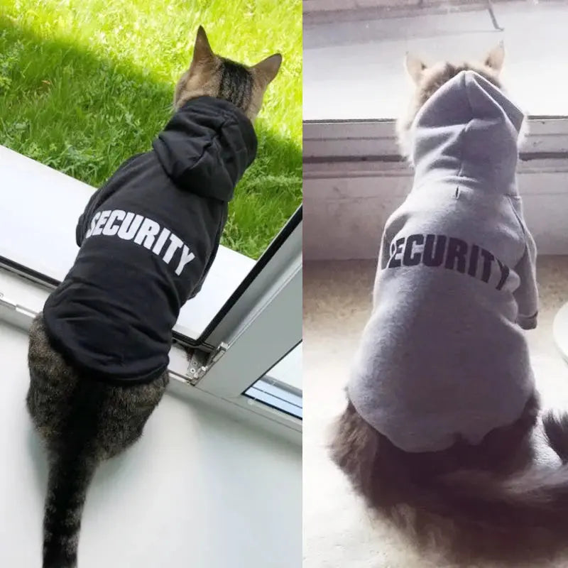 Security Cat Clothes Pet Cat Coats Jacket Hoodies For Cats Outfit Warm Pet Clothing Rabbit Animals Pet Costume For Small Dogs Nova Trendz