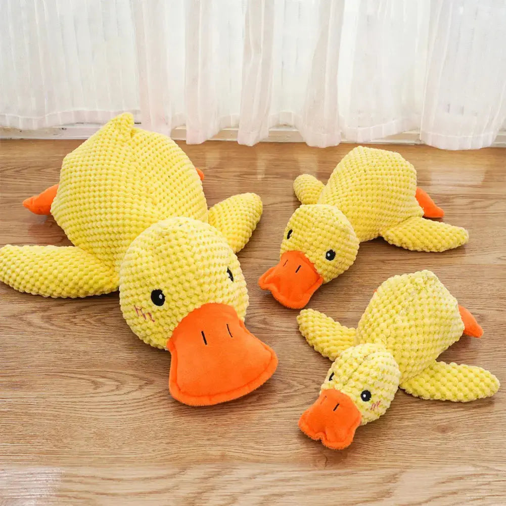 Dog Calming Duck Pet Plush Toy with Quacking Sound Calming Duck Dog Toy Pillow Toy Dog Stuffed Animals Chew Toy for Dogs Nova Trendz