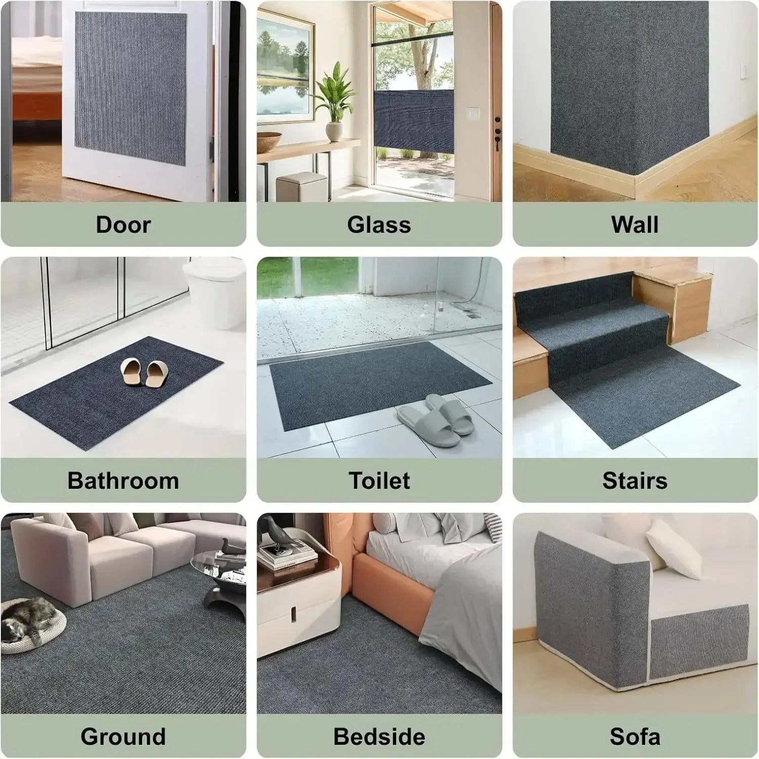 7 Colors Cat Scratcher Sofa Protector Cats Scratcher Pad Board Protection Trimmable Self-adhesive Carpet DIY Cat Scratch Mat - Nova Trendz