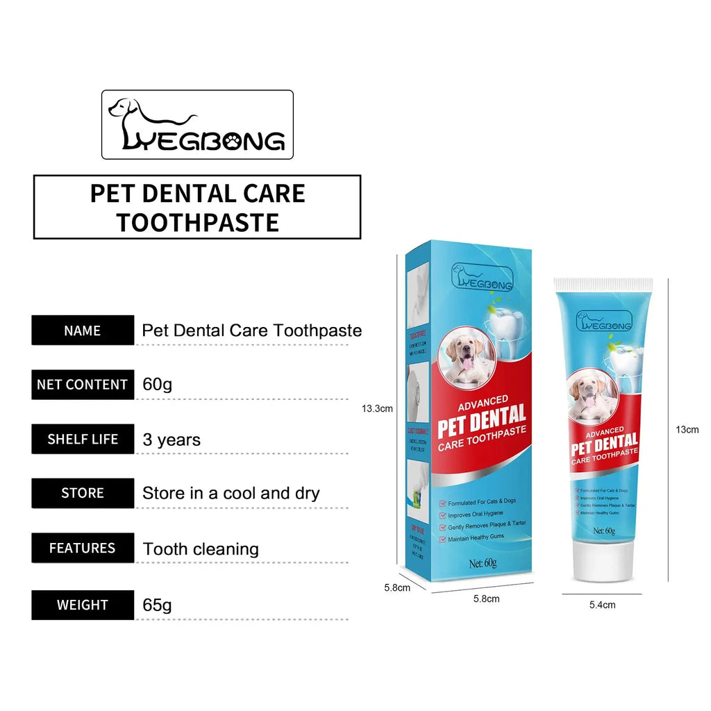 Pet Oral Care Toothpaste–Cleans Tartar&Plaque for Dogs,Freshens Breath&Deodorizes Mouth,Prevents Tartar,Edible for Cats&Dogs Nova Trendz