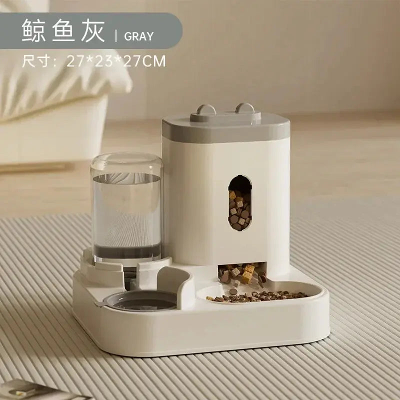 Automatic Feeder Dog Cat Food Bowl With Water Fountain Large Capacity Pet Food Storage Dispenser Container Puppy Pet Accessories - Nova Trendz