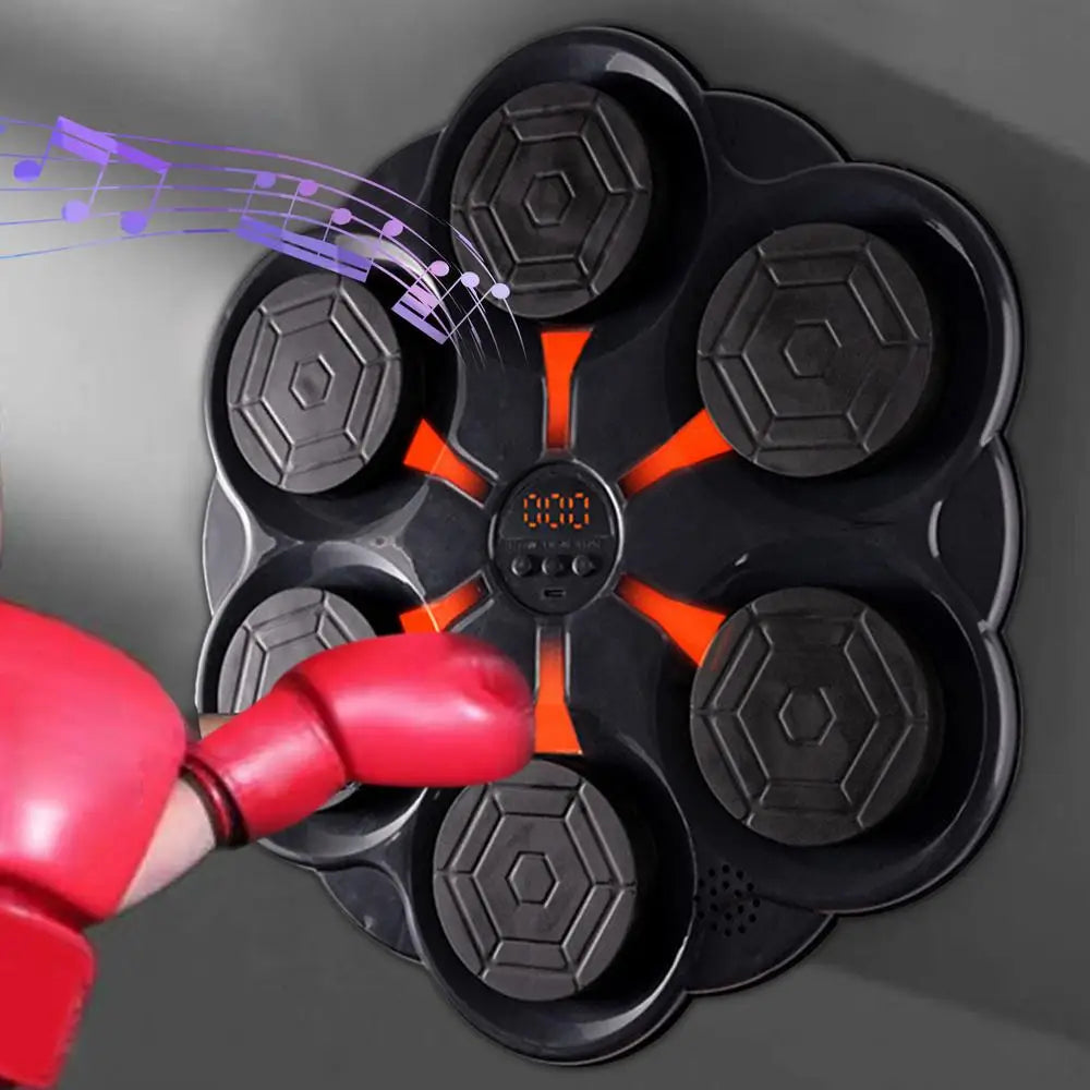 Music Boxing Machine Music Boxing Punches Wall Mounted Workout Boxing Target Machine Charging for Kids Adults Home Exercise