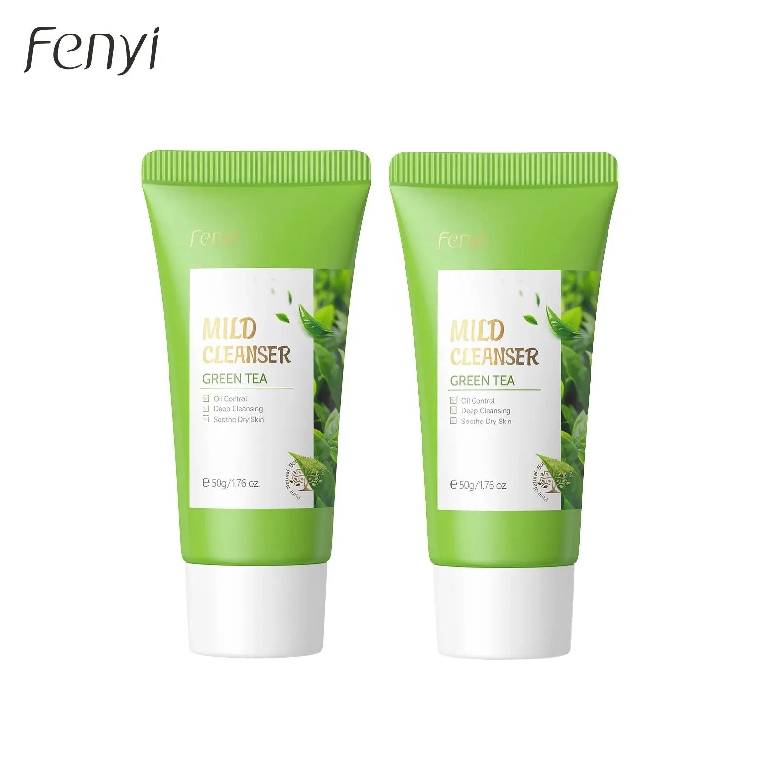 Green Tea Facial Cleanser 50g Skin Deep Cleansing Moisturizing Blackhead Removal Skincare Face Wash Foam Face Cleanser Skin Care - Nova Trendz