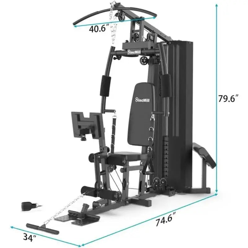SincMill Home Gym Multifunctional Full Body Workout Equipment for Home Exercise Fitness Nova Trendz