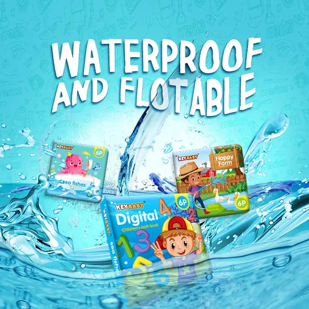 Baby Bath Book Cognitive Early Education Books Unbreakable Children's Enlightenment Object Recognition Educational ToyStory Gift - Nova Trendz