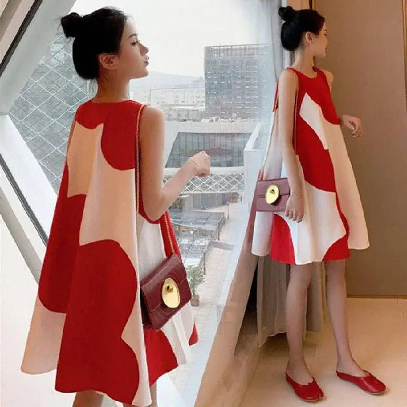 Maternity Dress Summer Korean Version Loose Maternity Dress Summer Long Holiday Pregnant Women Skirts Vestidos De Fotografía Nova Trendz