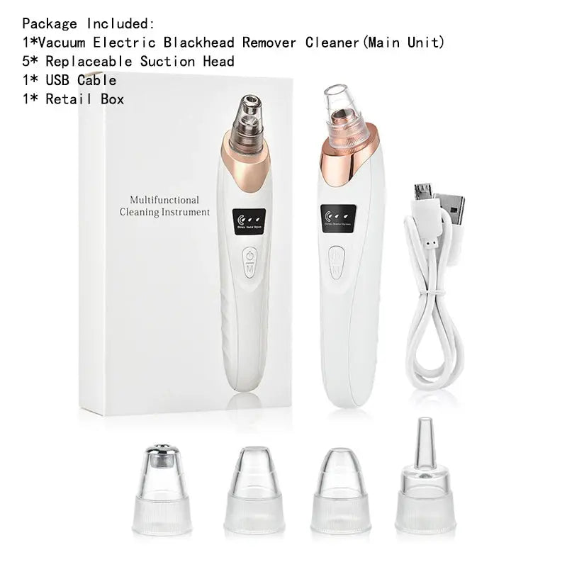 Blackhead Remover Nose T Zone Pore Vacuum Acne Pimple Removal Vacuum Suction Tool Facial Diamond Dermabrasion Machine Face Clean Nova Trendz