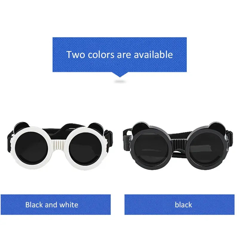 Dog Sunglasses Dog Goggles UV Protection Anti Wind/Dust Pet Eye Wear Protection with Adjustable Strap for Small or medium Dogs - Nova Trendz