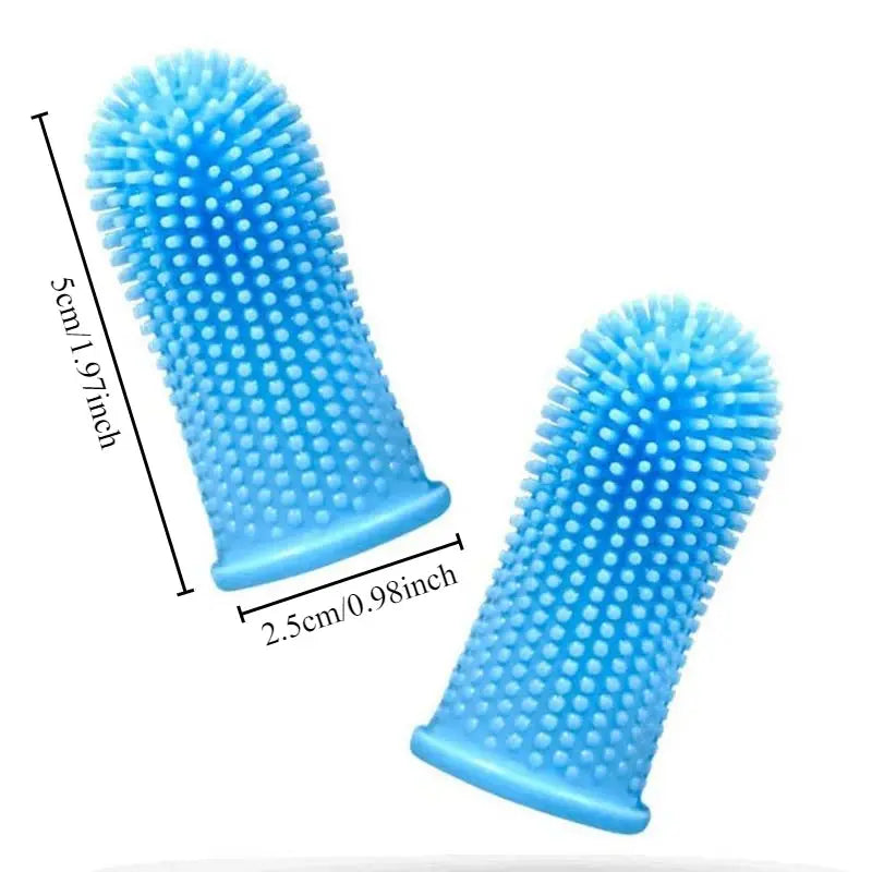 Dog Super Soft  pet Finger Toothbrush Teeth Cleaning Breath Care Nontoxic Silicone Tooth Brush Cat dog toothbrush pet products - Nova Trendz