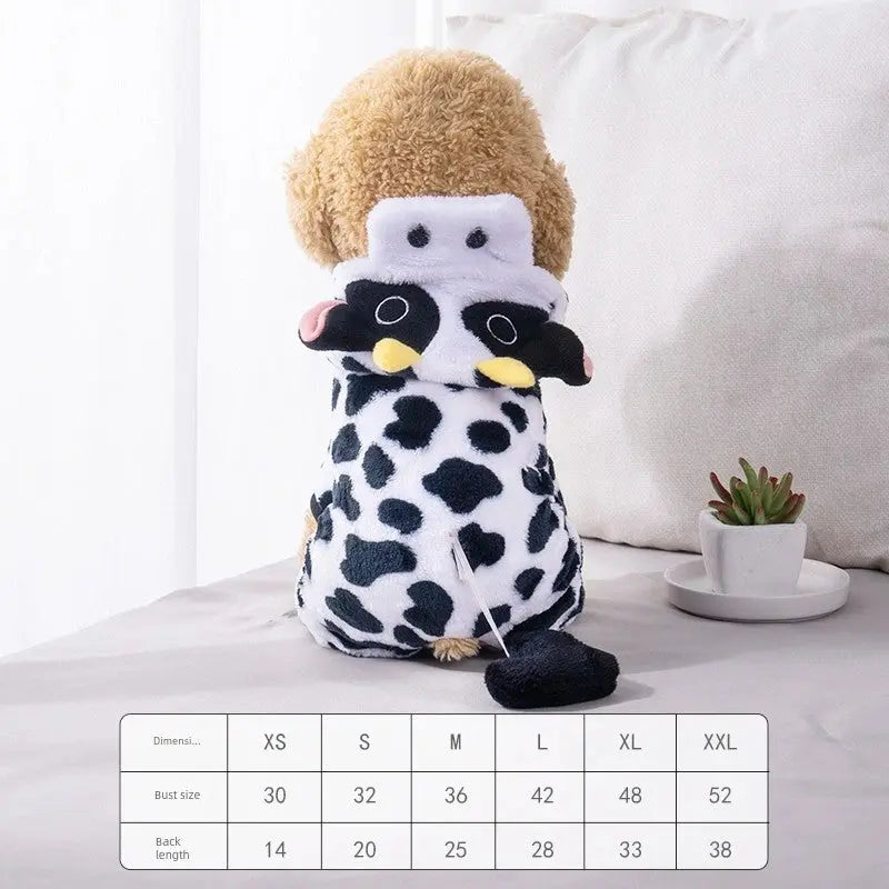 Cat Clothes Tiger Outfit Thermal Cotton-Padded Clothes Kitten Blue Cat British Shorthair Muppet Autumn and Winter Pet Dog Four-Legged Clothes Nova Trendz