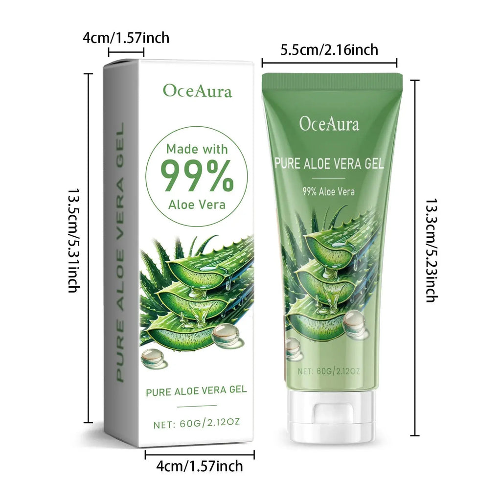Aloe Vera Gel Pore Shrinking Oil Control Ance Remover Moisturizing Brighten Anti-Aging Facial Essence Beauty Skin Care Products Nova Trendz