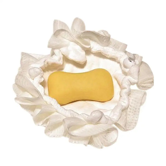 Bath Sponge 2 In 1 Body Sponge With Soap Pouch Multifunctional Bathroom Accessories For Skin Care Daily Use Travel Spa