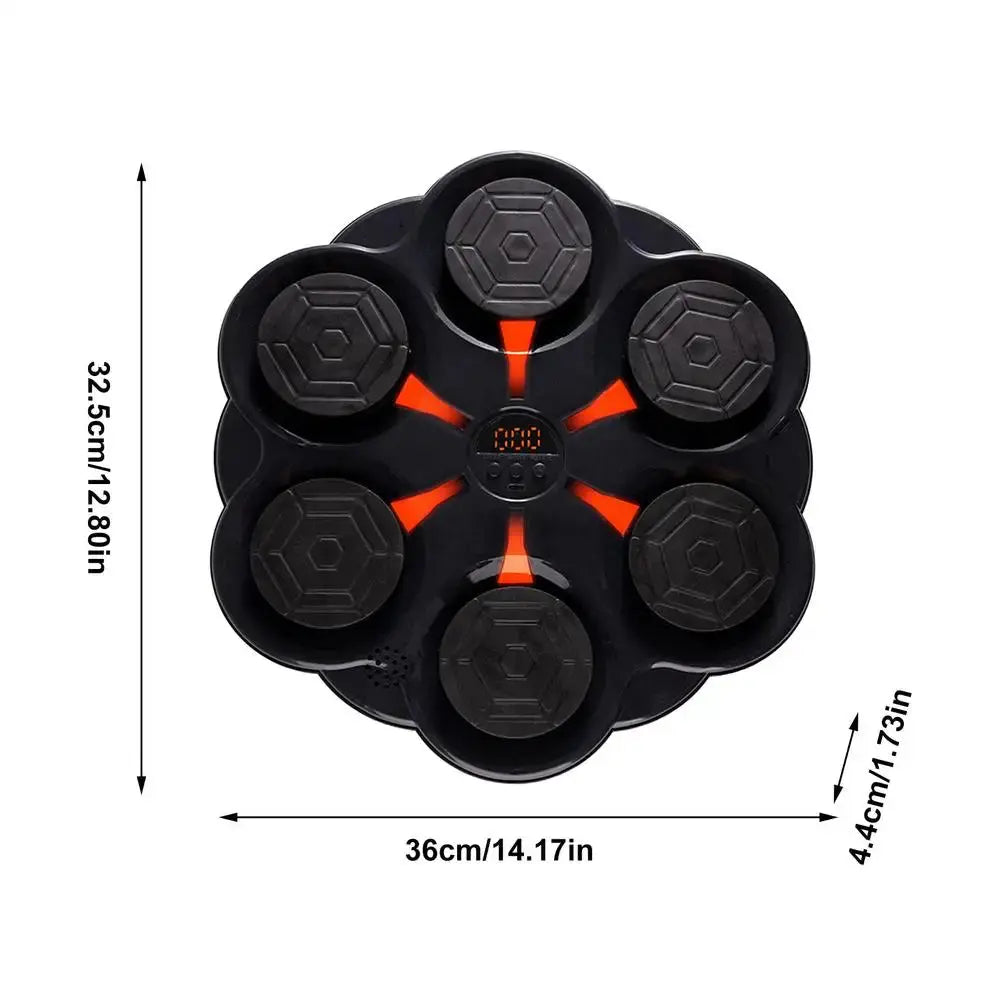 Music Boxing Machine Music Boxing Punches Wall Mounted Workout Boxing Target Machine Charging for Kids Adults Home Exercise Nova Trendz