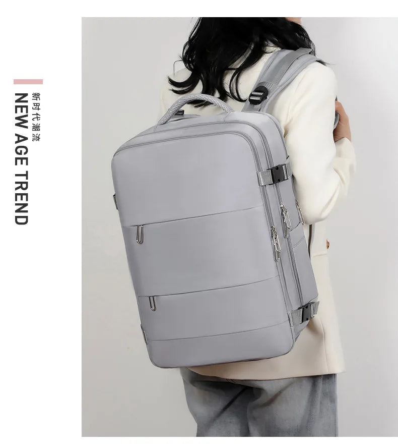Mummy Bag Nappy Backpack Large Capacity Multifunction Cabin Bag with Shoe Storage Multilayer Separation Waterproof Diaper Bags