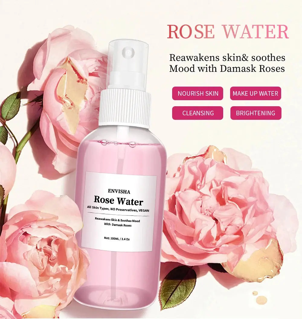 ENVISHA Rose Water Toner for Face, Rose Water Facial Toner for Hydrating Skin Care - Nova Trendz