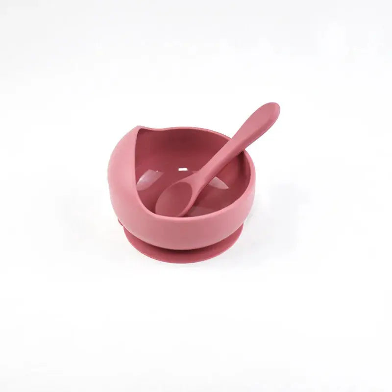 Silicone Baby Bowl Self feeding Training Snail Bowl Infant Anti Drop Sucker Set With Spoon Set Children's Feeding Tableware Nova Trendz