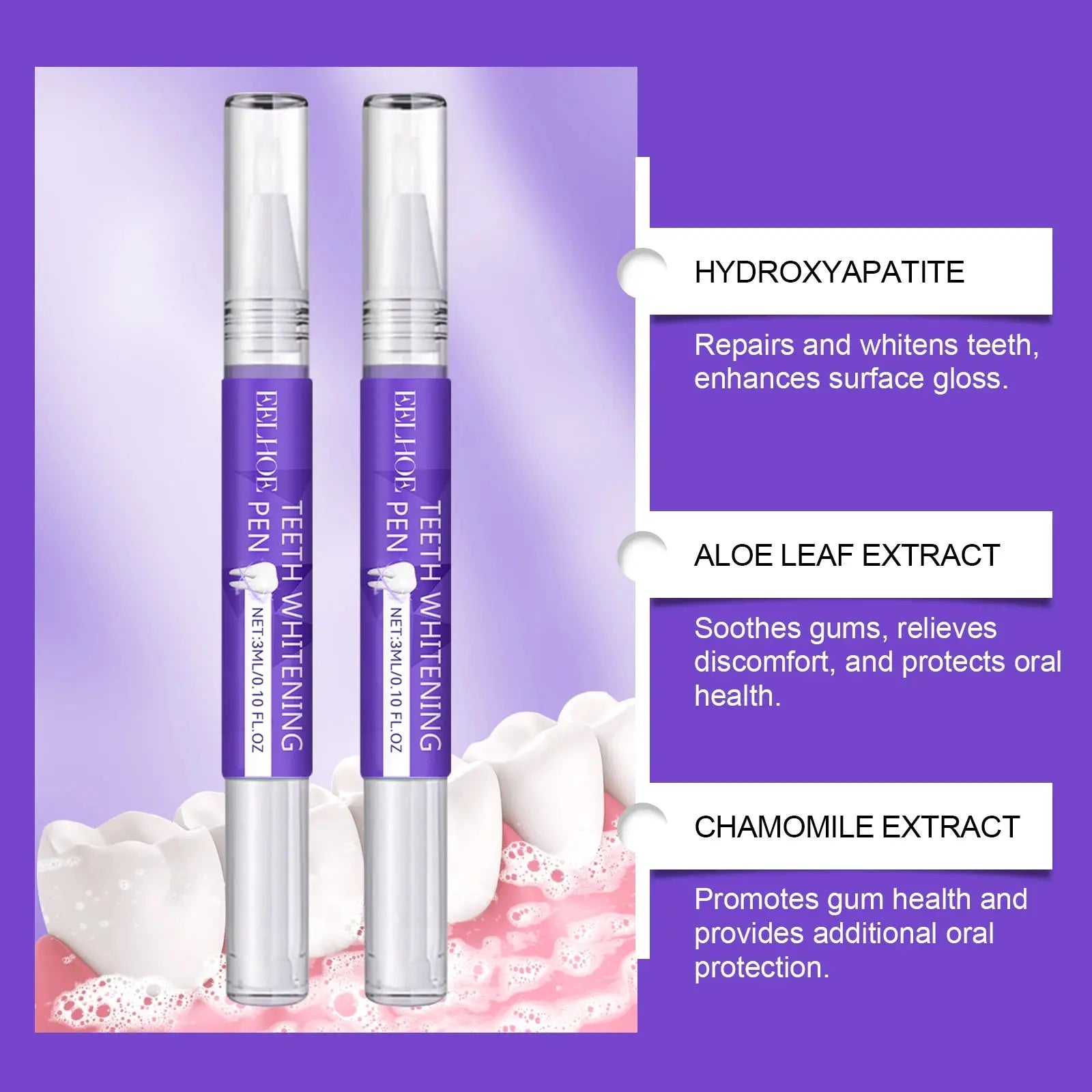 6ml Teeth Whitening Pen Teeth Gel Whitener Bleach Remove Stains Oral Hygiene Instant Smile Teeth Whitening Cleansing Serum - Nova Trendz