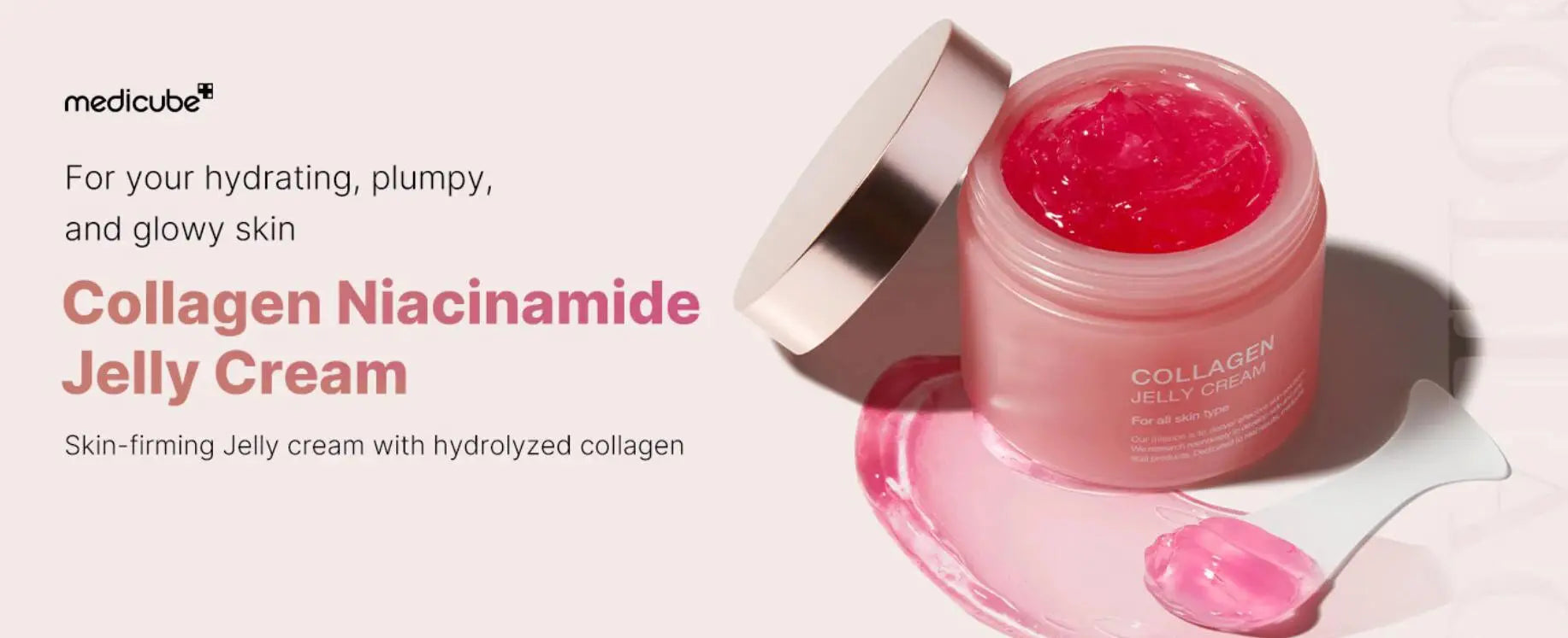 24h Glow & Lifted Collagen Jelly Cream Niacinamide And Hydrolyzed Collagen Strengthen The Skin Barrier And Moisturize The Skin Nova Trendz