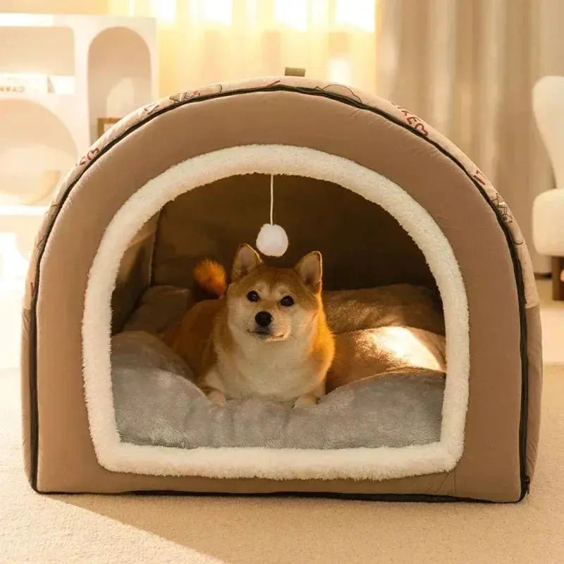 1PC Big Dog Kennel Winter Warm Pet Bed for Small Medium Dogs Removable Dog Sleeping Bed Puppy Bed Kennel Dog Accessories Nova Trendz