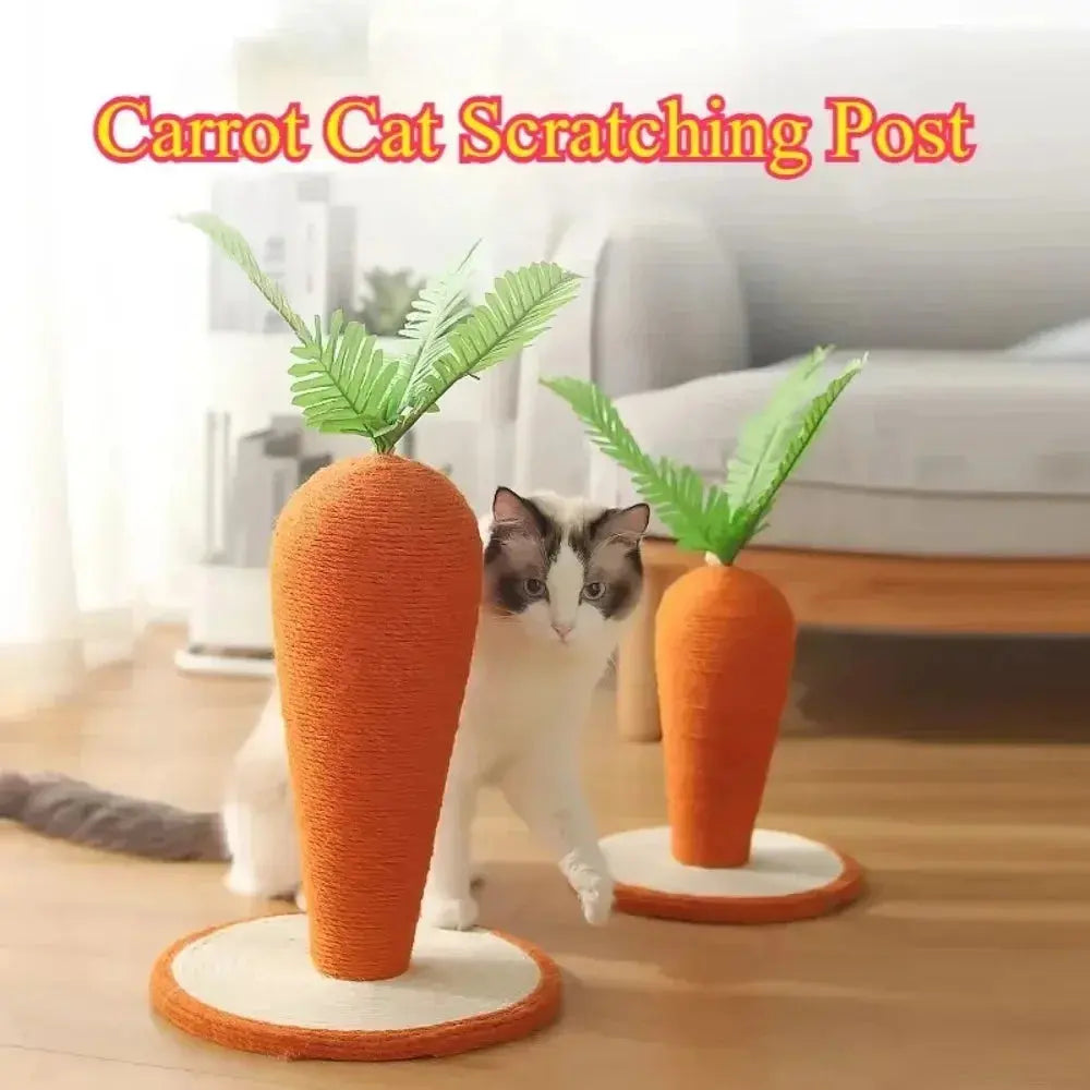 Carrot Cat Tree Cute Cats Sisals Carrots Pet Supplies Post Home Crawling Frame Pets Cats Fun Toys Sisal for Cat Scratching Rack Nova Trendz