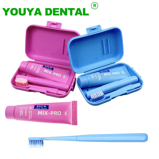 Dental Oral Care Cleaning Kit Portable Toothbrush Toothpaste Case Travel Toothbrush Soft Bristle Adult Tooth Brush Personal Care